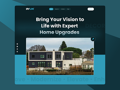 Transform Your Home with IPSUM✨🏡 branding design dribbble homeupgrade interiordesign logo modernliving product design ui uiux design webdesign