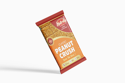 Peanut Crush (Gajak) Pouch Design box design brand design branding branidng gajak gajak packaging gajak pouch design label design logo design mockup mockup design pouch design products design