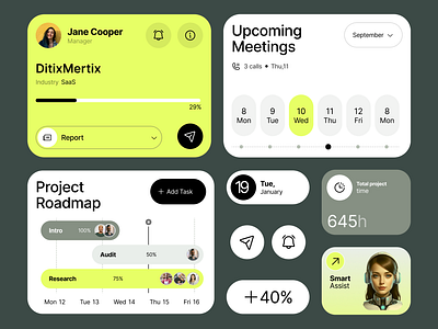 Futuristic Dashboard: Simplifying Project Management ui