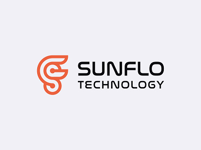 SF or FS Tech Logo for Sale | At Logoground minimal