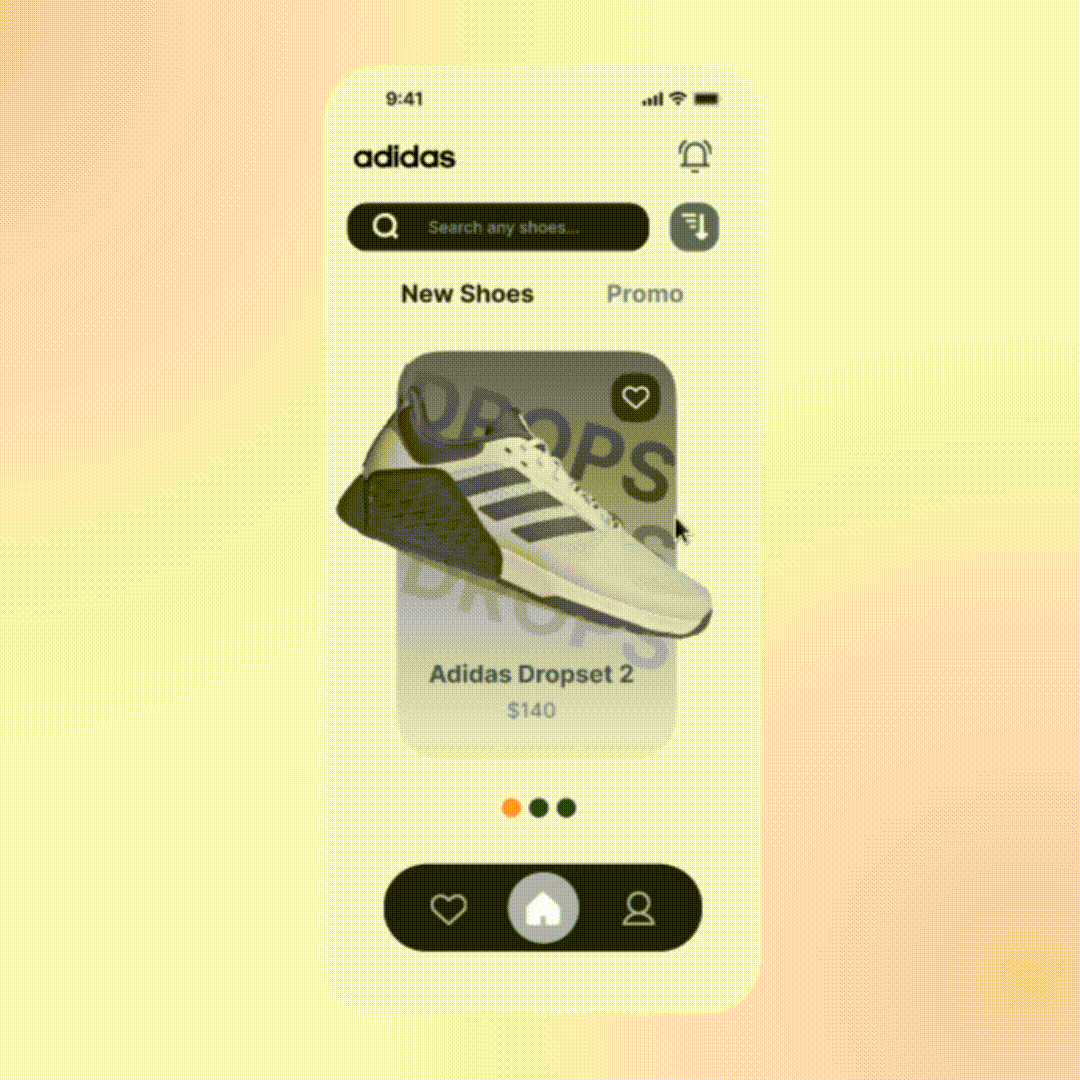 Adidas Shop UI Design adidas design market shoes shop shopping ui ux