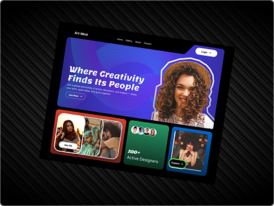 Art-Mind: A Collaborative Platform for Designers artnetworking artplatform bentobox collaborativeplatform creativecollaboration creativespace designcommunity designercommunity designinspiration inspirationhub networkingplatform socialdesign ui uiinteraction userexperience uxuidesign webdesign