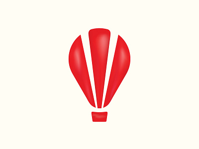 Balloon / Parachute logo baloon branding company creative business logo custom logo flat htd club illustration logo logomark minimal parachute logo travel agency travelling