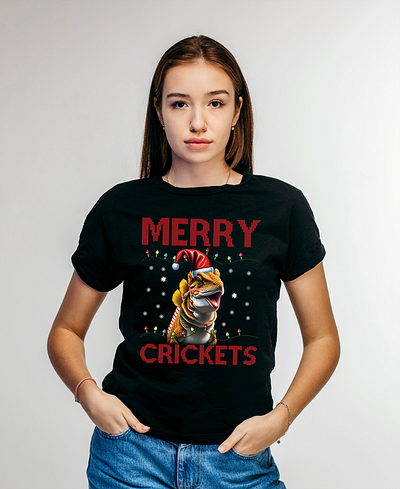 Bearded Dragon Christmas T-shirt Design bearded dragon t shirt graphic design t shirt design