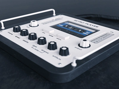 Retro - Additional renders 3d 3d modeling 3dsmax blender c4d cassette music player render retro tape ui ux vintage vray webshocker