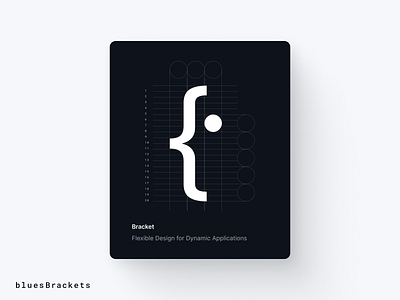 bluesBrackets Logo – Monospace Meets Dark Theme 🌑 bluesbrackets brandidentity branding creativebranding dark theme logo monospace