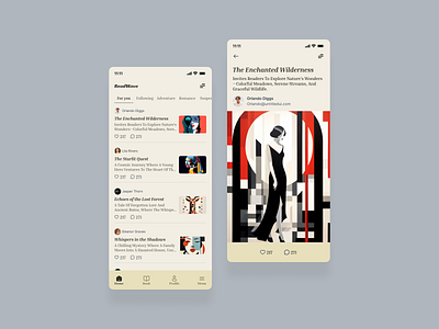 ReadWave: A Mobile App for Blog Lovers appdesign bloggingapp bloggingplatform blogreaders communityengagement mobiledesign mobileui modernappdesign readercommunity socialapp socialblogging uiinteraction userexperience uxuidesign