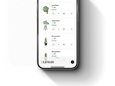 Plant Shop - Mobile App Design design ecommerce mobile app plant selling ui ux