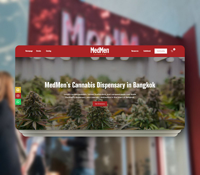 MedMen - Cannabis Web Design hero ui ux web design wordpress