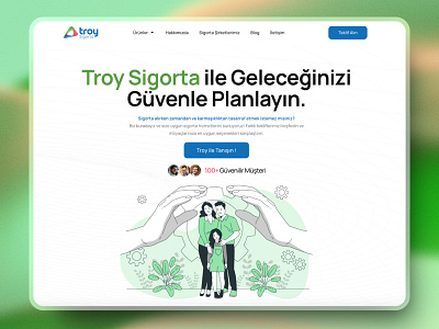 Troy Sigorta - Web Design hero ui ux web design wordpress