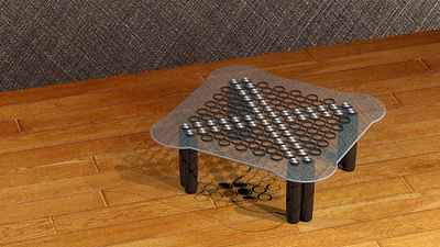 High tech table 3d design table graphic design