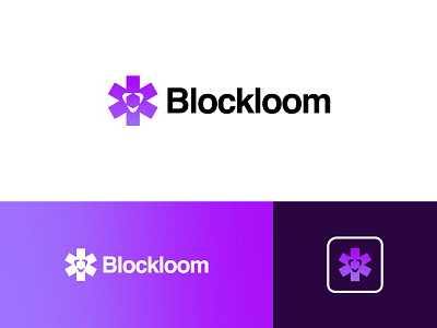 Blockloom-blockchain logo design-branding blockchain blockchain branding blockchain logo blockchain technology logo brand identity branding crypto crypto community cryptocurrency ecommerce logo designer logos