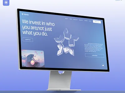 Manta Venture Fund. Design for an investment company design fund invest ui uiux user interface ux venture fund web webdesign