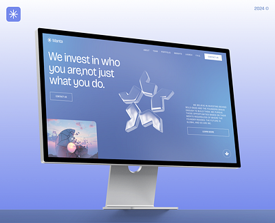 Manta Venture Fund. Design for an investment company design fund invest ui uiux user interface ux venture fund web webdesign