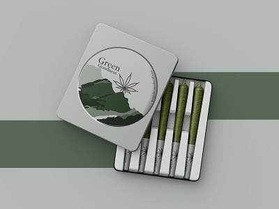 Package Design for Green Goodness branding design cannabis cannabis brand cannabis design graphic design modern package design packaging