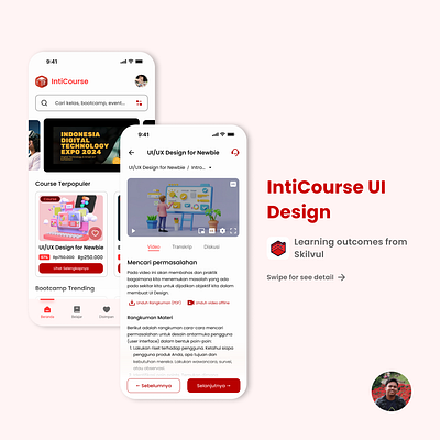 IntiCourse UI Design course design module shop ui ux video