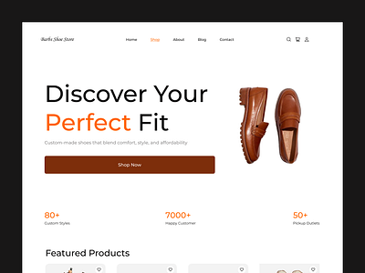 Barbs shoe store website ecommerce product design uiux