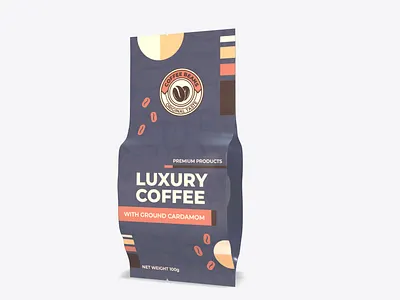 Coffee Bag Template for Packaging cafe coffee diecut dieline food pack package packing shop