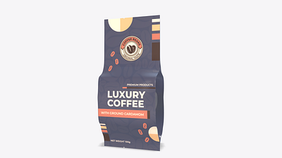 Coffee Bag Template for Packaging cafe coffee diecut dieline food pack package packing shop