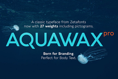 Aquawax Pro 27 Fonts advert advertisement advertisements advertising advertising aquaman aquawax brand branding branding font branding typeface contemporary contemporary sans geometric geometric fonts geometric sans geometric shapes geometrico