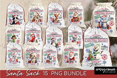 Santa Sack Sublimation Bundle 3d animation app branding design graphic design illustration logo motion graphics typography ui ux vector