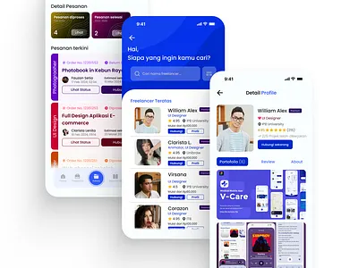 Fleksa UI Design bootcamp design freelance freelancer portfolio students ui ux