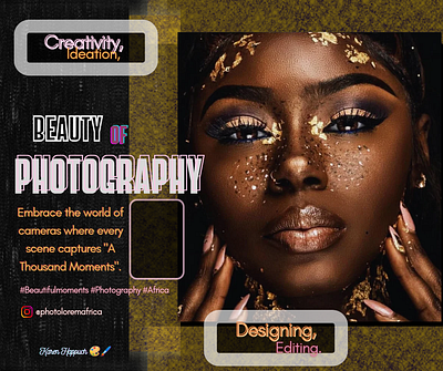 Modern photography Ad design. graphic design