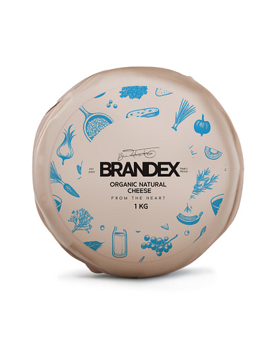 Brandex Organic Natural Cheese - Packaging Design