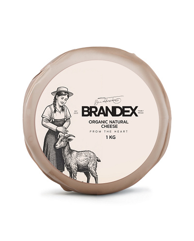 Brandex Organic Natural Cheese - Packaging Design organic food