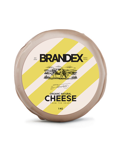 Brandex Organic Natural Cheese - Packaging Design organic food