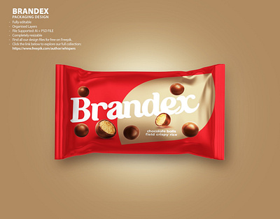 brandex, chocolate balls, crispy rice, artificial product, EPS illustrator file