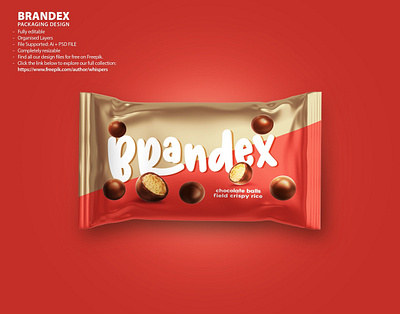 Brandex Chocolate Crispy Rice Balls - (EPS Available) illustrator file