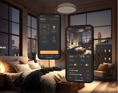 Smart Home App app design figma ios mobile ui ux