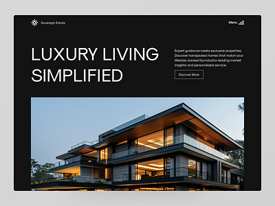 Real Estate Website Design Concept agent apartment architecture building business home house landing page properties property real estate ui uiux ux webdesign