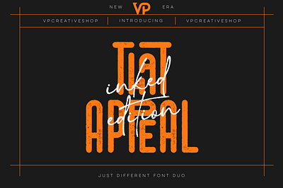 That Appeal - inked edition. Free Font alternatives brand branding display font font combo free glyphs header headline ink inspiration letterpress ligature logo navigation typeface typography