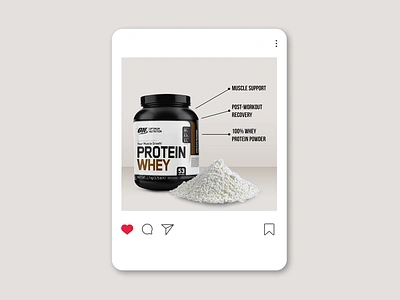 Whey Protein Product Poster Image ads design advertising amazon listing amazon product listing banner banner design creative ads digital ads design graphic design manipulation poster design product design protein banner protein poster social media design social media post