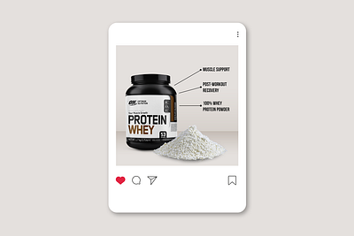 Whey Protein Product Poster Image ads design advertising amazon listing amazon product listing banner banner design creative ads digital ads design graphic design manipulation poster design product design protein banner protein poster social media design social media post