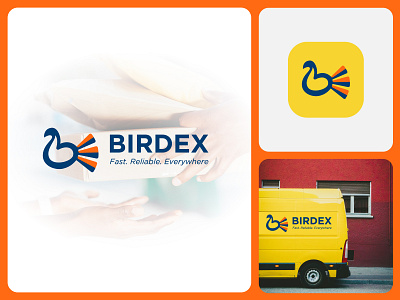 Courier and delivery service logo design, Letter b + bird b logo bird logo brand identity branding courier courier app courier service logo creative logo delivery app delivery service logo delivery services express delivery logistics logo logo logo design logodesigner logos logotype startup logo transport services logo