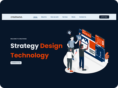 Landing Page design interface landing page tech technology ui user intrface ux website