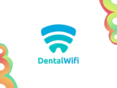 Dental Wifi Logo brand design brand designer connect cyber dental dentist dentistry hotspot internet logo design logo designer logo for sale logo idea logo inspiration logomark logotype teeth tooth wifi zzoe iggi