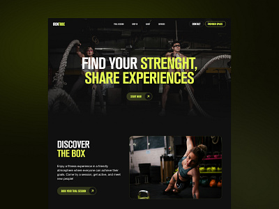 CrossFit Website crossfit design sport ui ux website