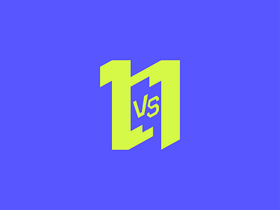 1vs1 Logo Mark adobe brand design branding design football gaming graphic design illustration italy logo soccer sports