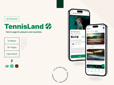 Tennisland App UX Ccase-study case study mobile design sport tennis tennis app uiux ux ux design ux designer