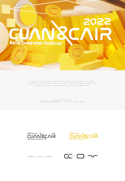 CUAN & CAIR 2022 | EVENT BRANDING CONCEPT art direction banner concept event branding event design graphic design identity mockups promotions visual branding