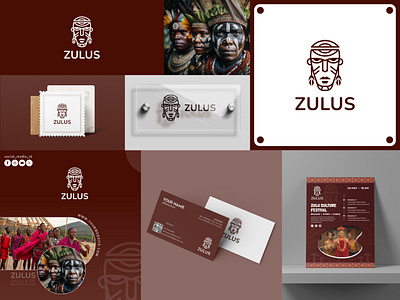 Zulus: Tribal Identity brand brand identity branddesign brandidentity branding design graphic design icon illustration line art logo logo design logobrand logodesinger logomark logos logotype mascot minimal minimalist