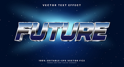 Future 3d editable text style Template graphic style