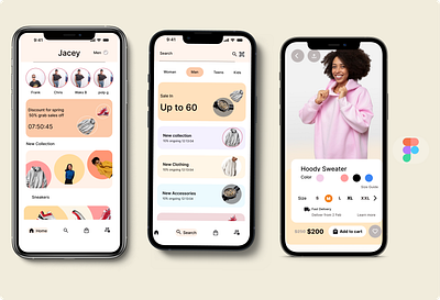 Vega ecommerce app branding ui ux