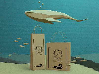 Label Design for Amara Caviar bag design can design fish package food brand food design food package graphic design luxurious luxury minimal modern package design restaurant package sea brand sea package