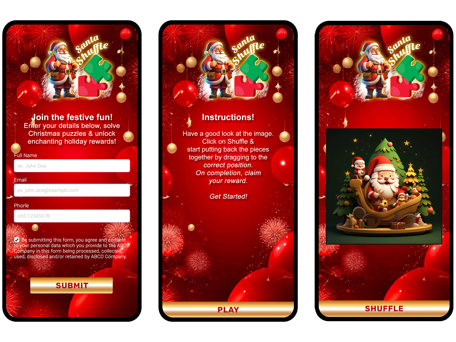 Christmas Puzzle brand engagement brand protion branding customer engagement digital marketing digital voucher e voucher gamification loyalty program mobile voucher new year new year campaign online marketing puzzle game reward manegement user engagement vouchermatic