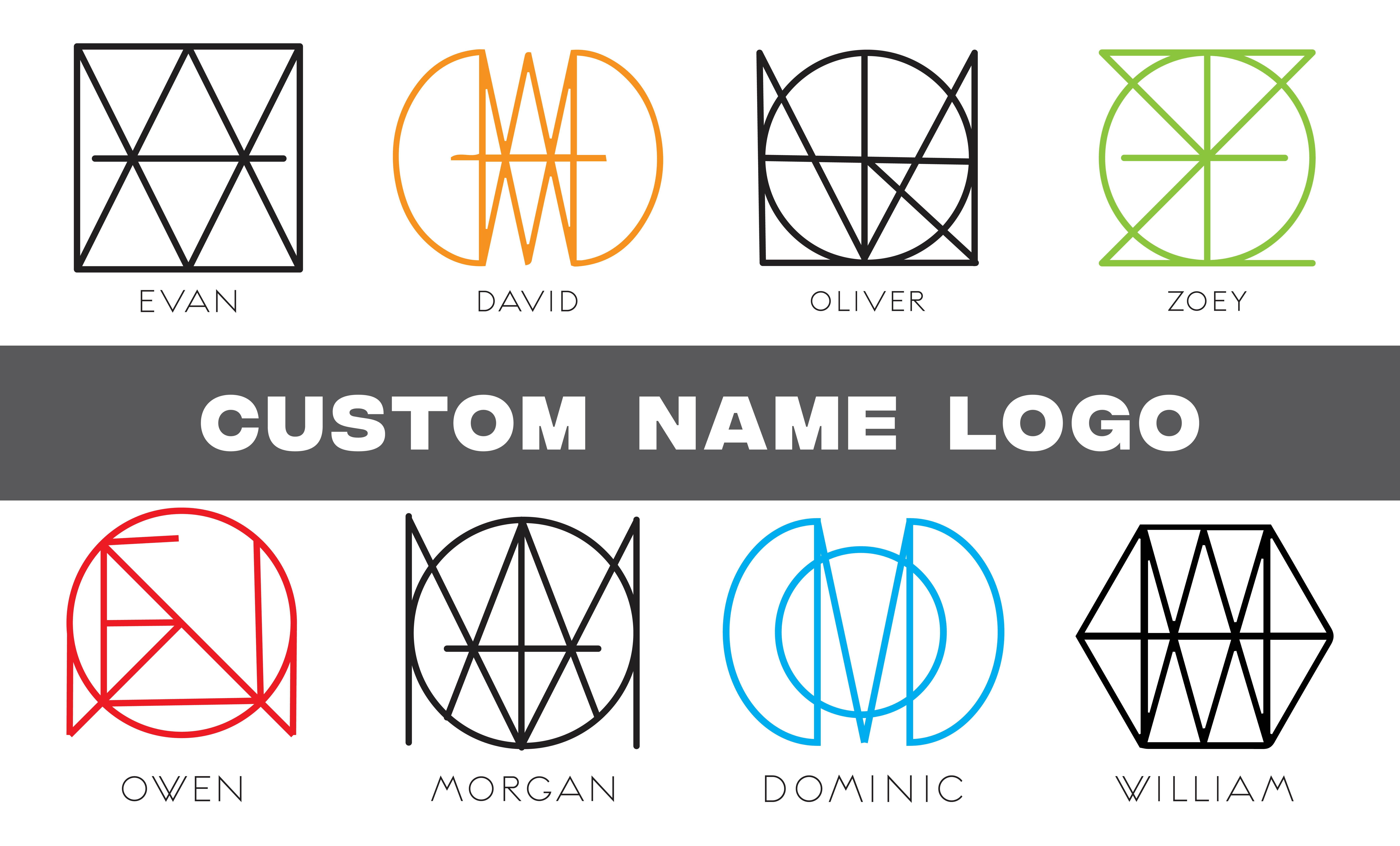 Example of Custom Name Logo Design